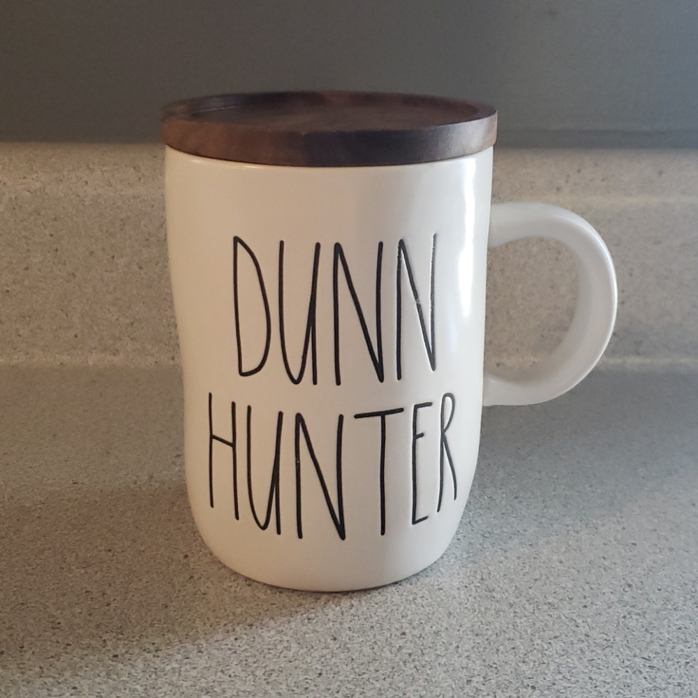 Rae Dunn mug with coaster